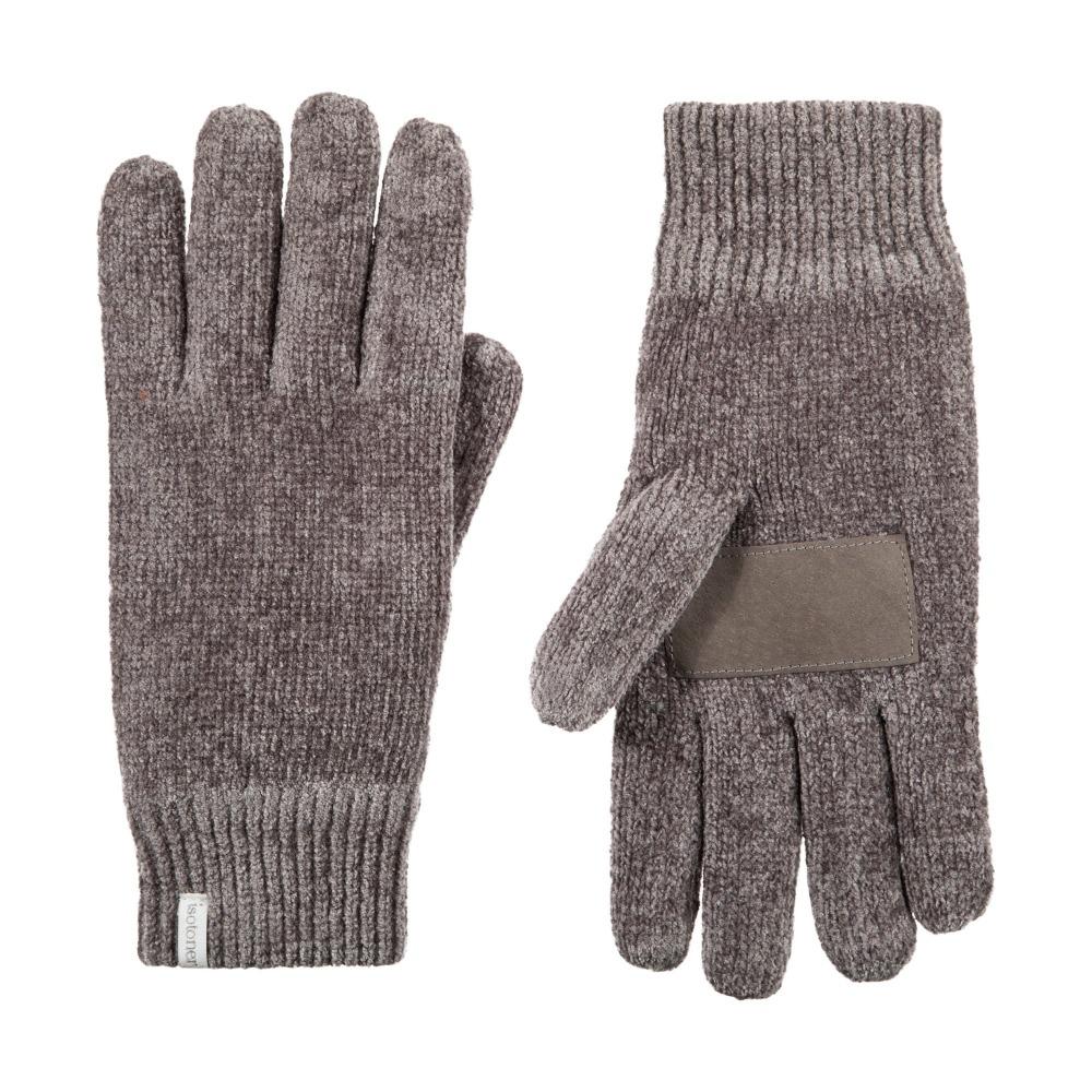 Women's Chenille Gloves with Ultraplush Lining in Chrome Grey Front and Back