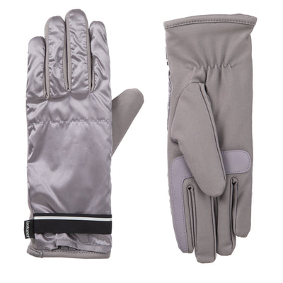 Women's Iridescent Spandex Touchscreen Gloves with Pocket Dusty Lavender 3