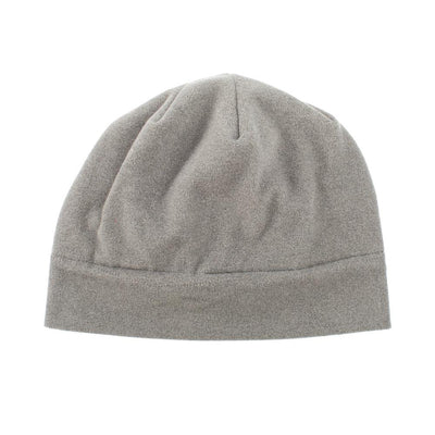 Women's Lined Recycled Fleece Beanie with Ruched Back view from the front