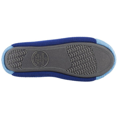 Women's Gina Sport Ballerina in Blue Bottom Sole Tread