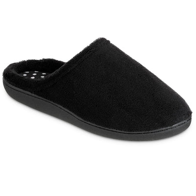 Women's Microterry Secret Sole Clog Slippers - black side
