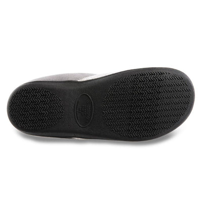 Women's Marisol Microsuede Knit Hoodback Slippers in Heather Grey Bottom Sole Tread
