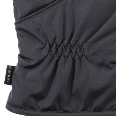 Men's Insulated Pieced Glove in Mineral Grey close up on gathered wrist detail