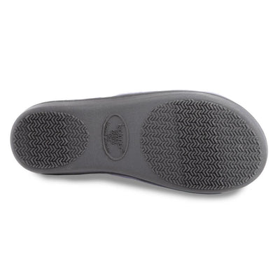 Women's Microterry Jenna Slide Slippers in Periwinkle Bottom Sole View