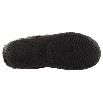 Women's Knit Tessa Hoodback Slippers in Navy Blue Bottom Sole Tread