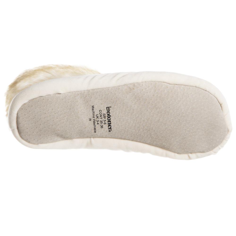 Women's Stretch Velour Sabrine Bootie Slippers in Ewe Bottom Sole Tread