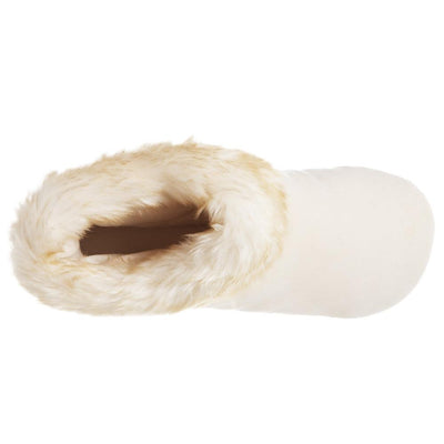 Women's Stretch Velour Sabrine Bootie Slippers in Ewe Inside Top View