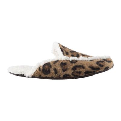 Women's Alex Microsuede Scuff Slippers in Buckskin (Cheetah Print) Profile
