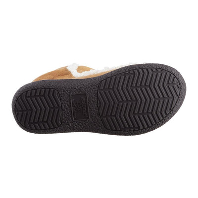 Women's Microsuede Alex Boot Slippers in Buckskin Bottom Sole Tread