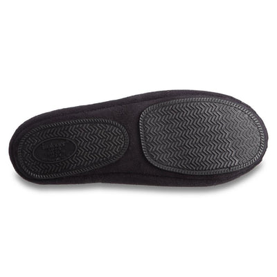 Women's Embroidered Brianna Ballerina Slippers in Black Bottom Sole Tread