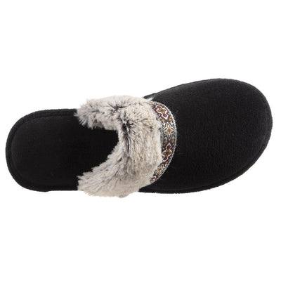 Women's Zulu Clog Slippers Black Inside Top View