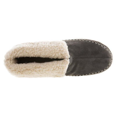 Women's Genuine Suede Boots in Ash Inside Top View