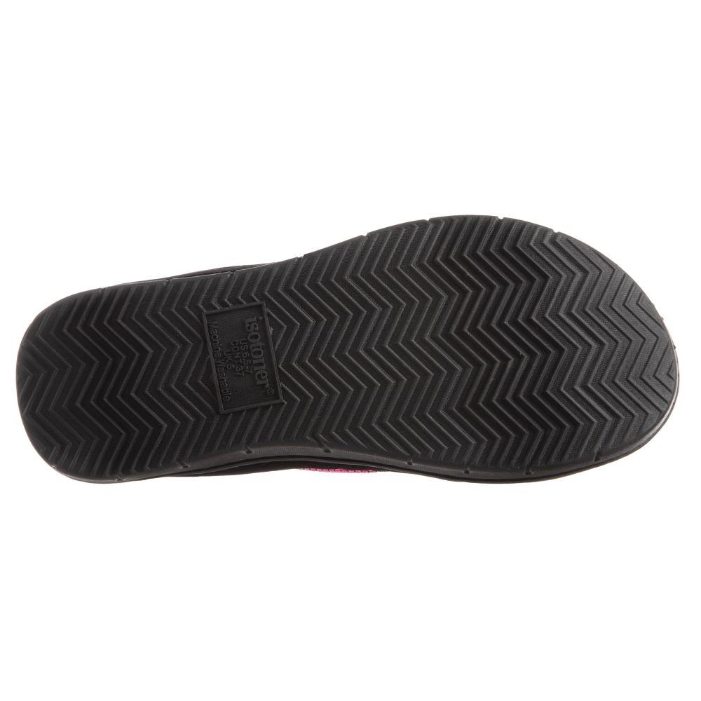 Women's Scout Mesh Cross Slide Slippers in Strawberry Bright Pink Bottom Sole Tread