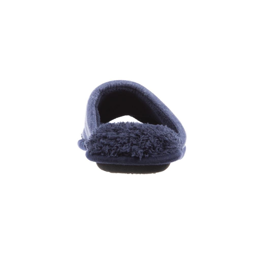 Women's Mother's Day Slide Slippers Navy Blue Heel View