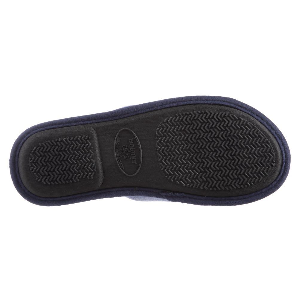 Women's Mother's Day Slide Slippers Navy Blue Sole View