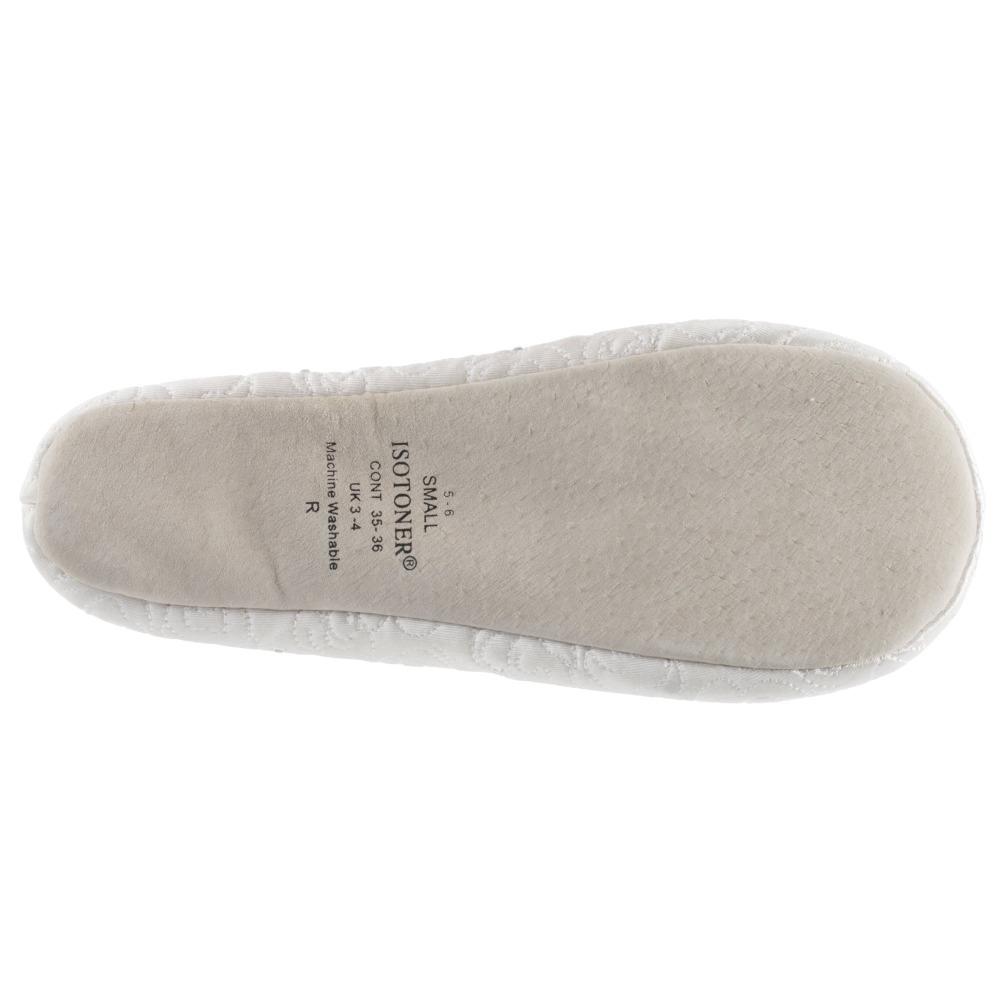 Women’s Rose Quilted Ballerina Slippers With Rhinestone