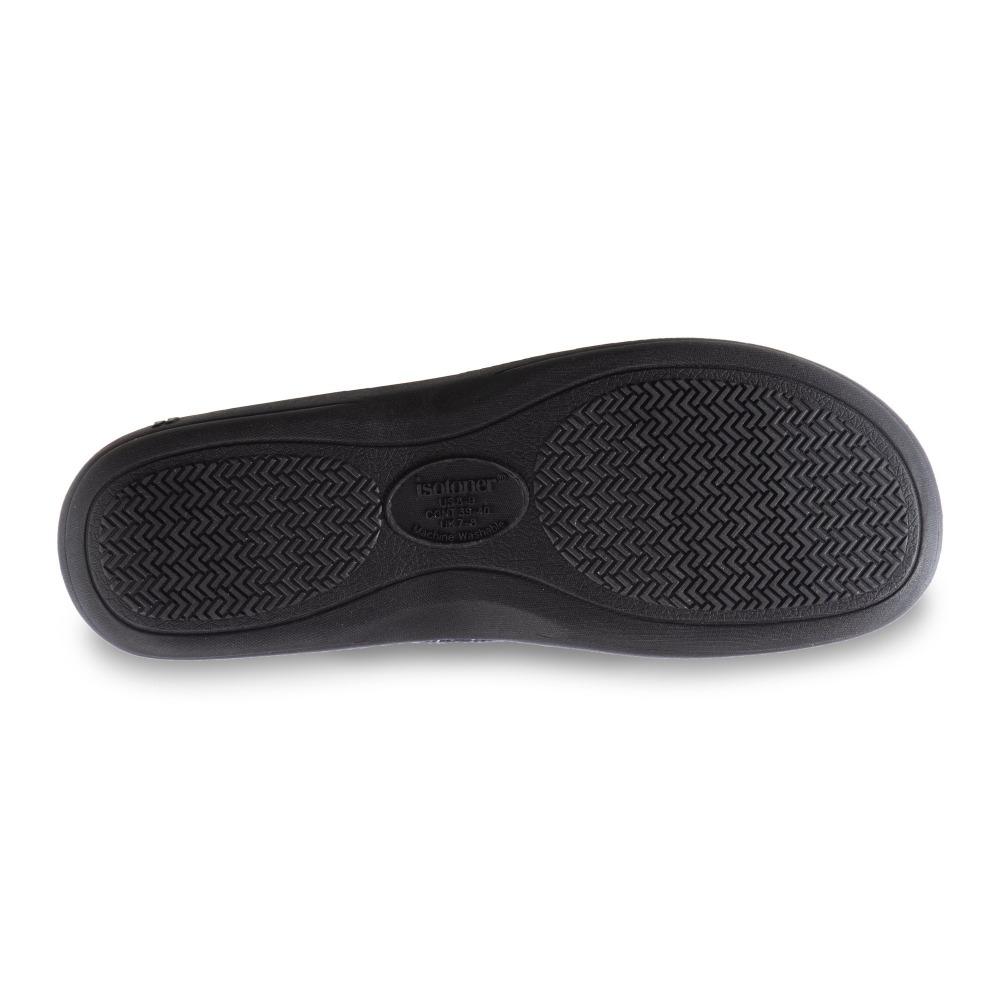 Men's Javier Mesh Closed Back Slippers in Navy Blue Bottom Sole Tread