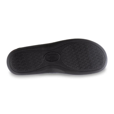 Men's Javier Mesh Closed Back Slippers in Navy Blue Bottom Sole Tread