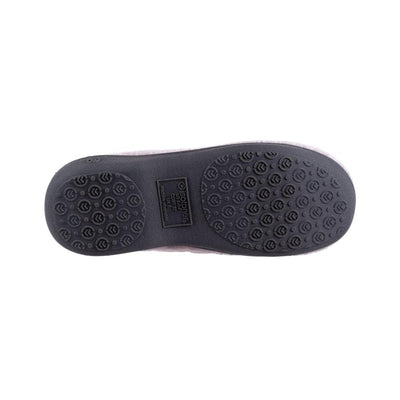 Signature Women's Matte Satin Hoodback Slippers in Petal Pink Bottom Sole Tread