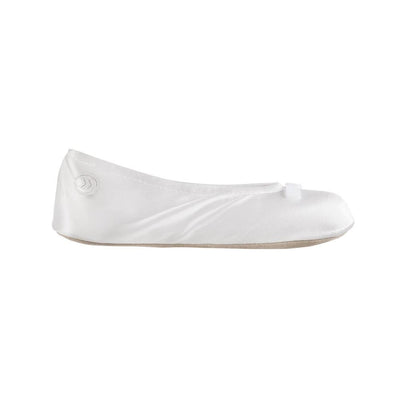 Signature Satin Ballerina Slippers with Suede Sole Black 17