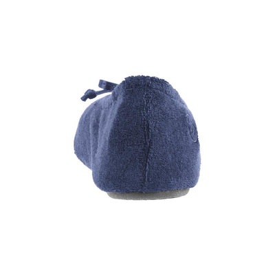 Signature Women's Terry Ballerina Slippers in Navy Back Heel