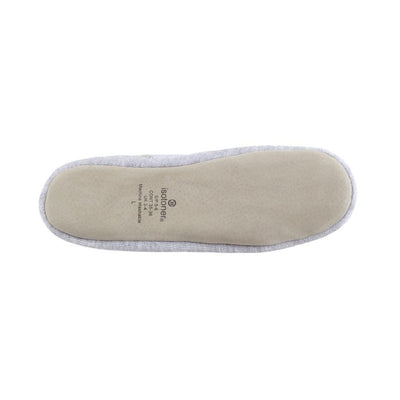 Women's Signature Embroidered Floral Terry Ballerina Slippers in Heather Bottom Sole