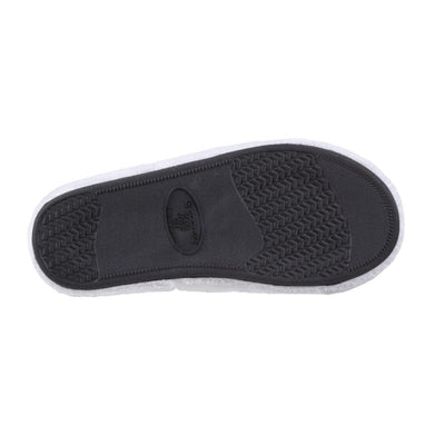 Signature Women's Microterry Spa Slide Slippers in White Sole View