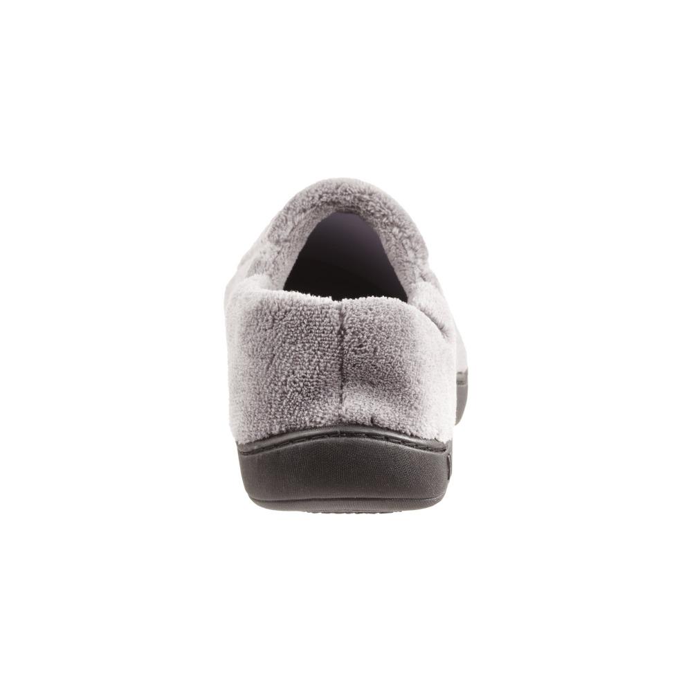 Signature Men's Microterry Slip On Slippers Charcoal Back Heel