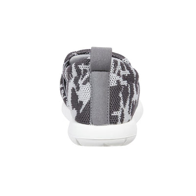 Zenz Women's Balance Slip-On in Ash Geo Print Back Heel