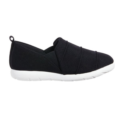 Zenz Women's Serenity Slip-On in Black Profile