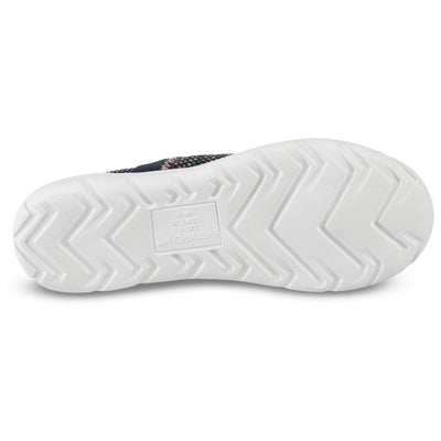 Zenz Women's Harmony Slip-On in Dark Blue Bottom Sole Tread