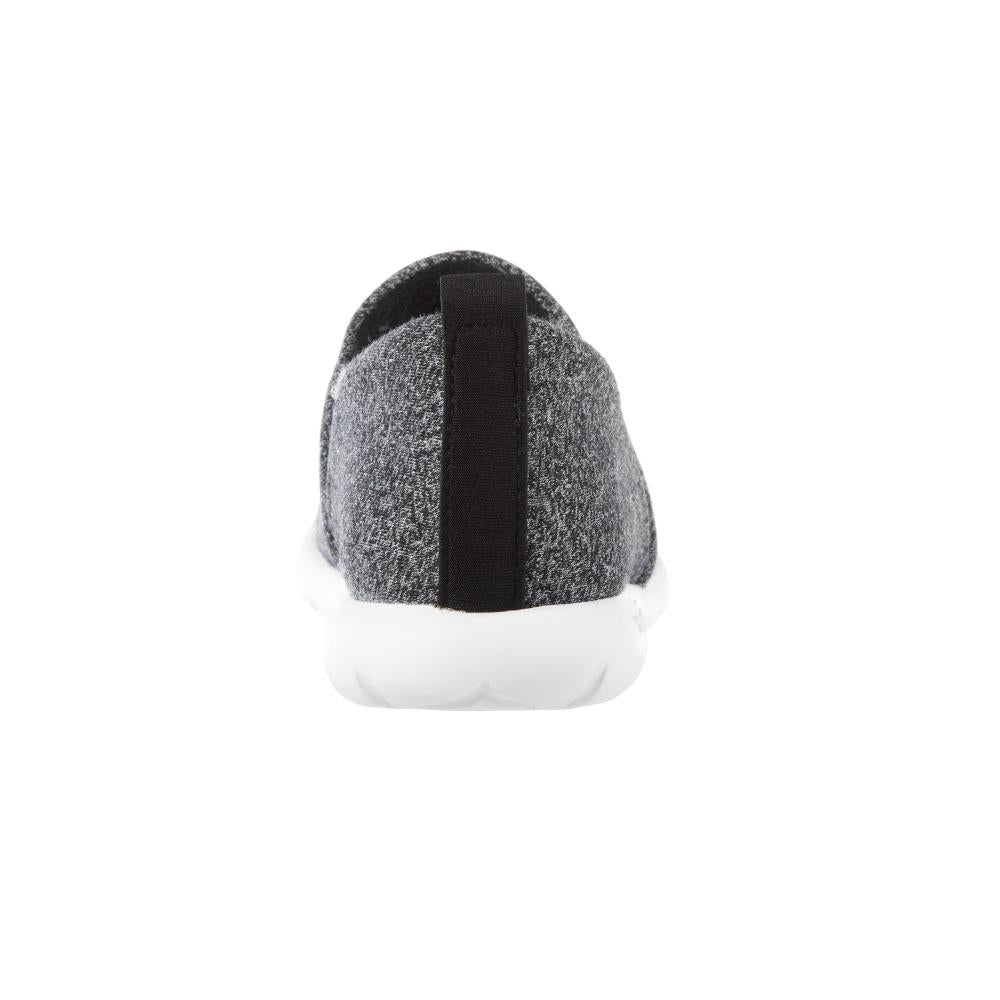 Zenz Women's Tranquility Slip-On in Black Heather Back Heel