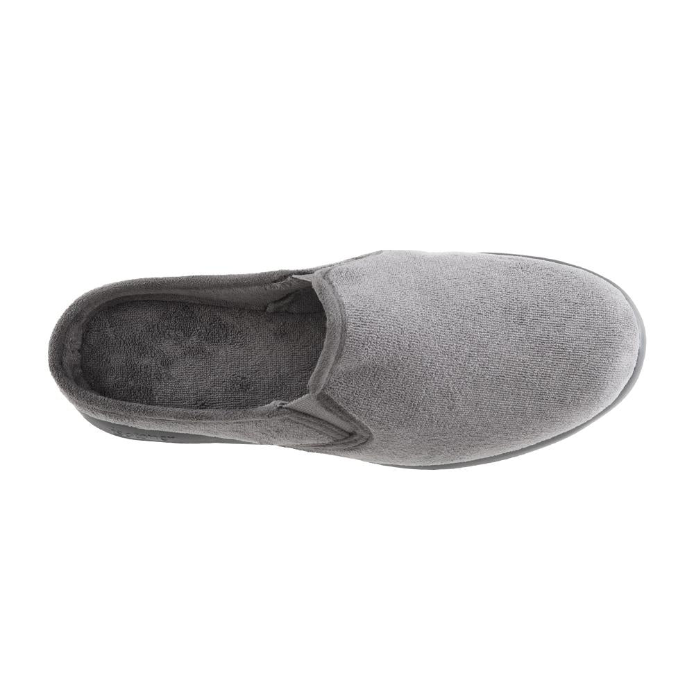 Isotoner with Everywear™ Men’s Microterry Hoodback in Ash Inside Top View