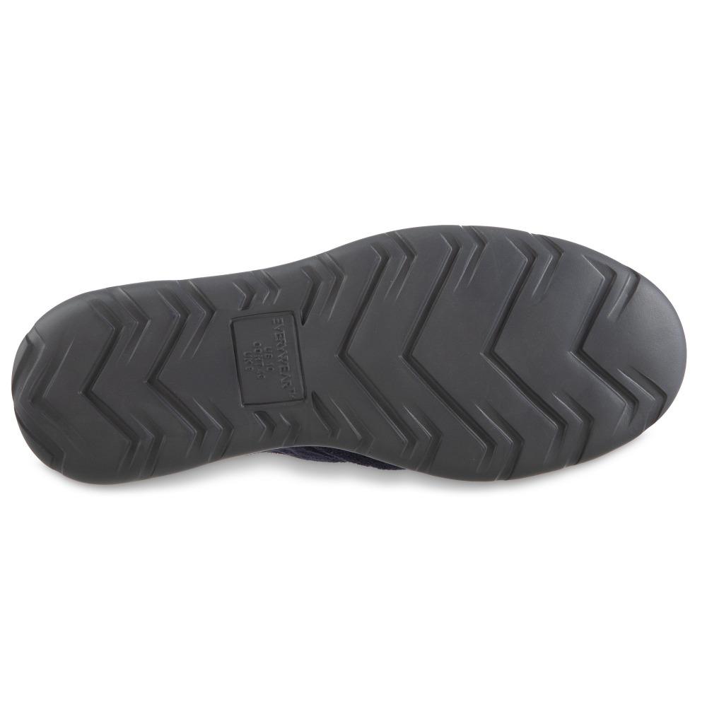Isotoner with Everywear™ Men’s Microterry Hoodback in Navy Blue Bottom Sole Tread