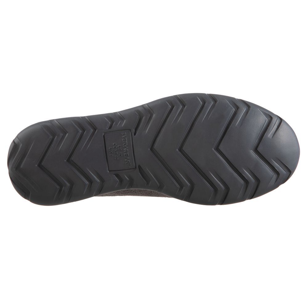 Isotoner with Everywear™ Men’s Microterry Moccasin in Ash Bottom Sole Tread