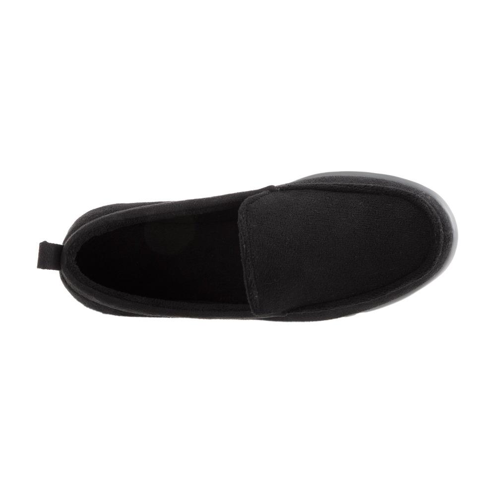 Isotoner with Everywear™ Men’s Microterry Moccasin in Black Inside Top View