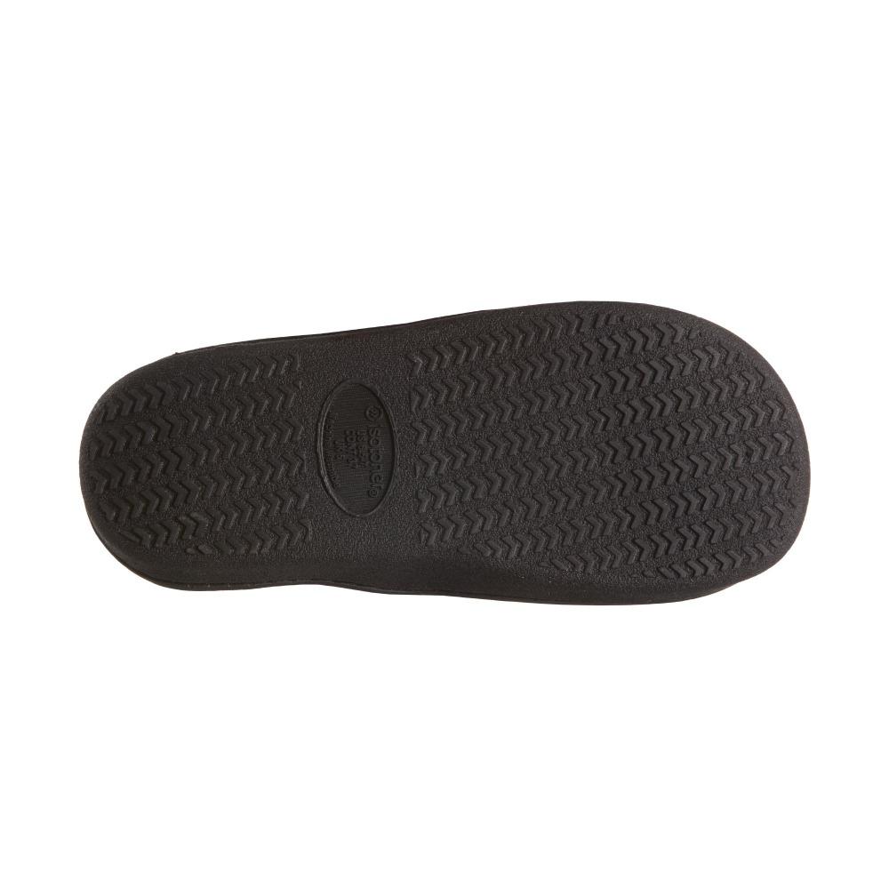 Women's Microterry Wider Width Clog Slippers in Denim with Grey Lining Bottom Sole Tread