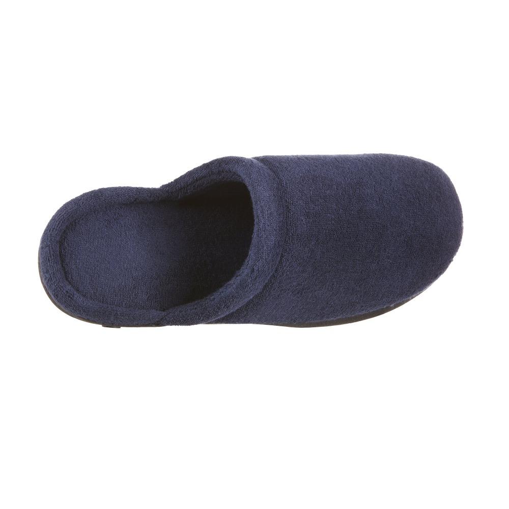 Women's Terry Clog Slippers Navy 6Women's Terry Clog Slippers in Navy Inside Top View