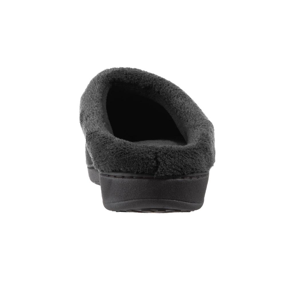 Women's Microterry Jenna Hoodback Slippers in Black Back Heel