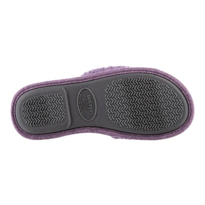 Women's Linley Jersey and Chenille Slide Slippers in Iris Bottom Sole Tread
