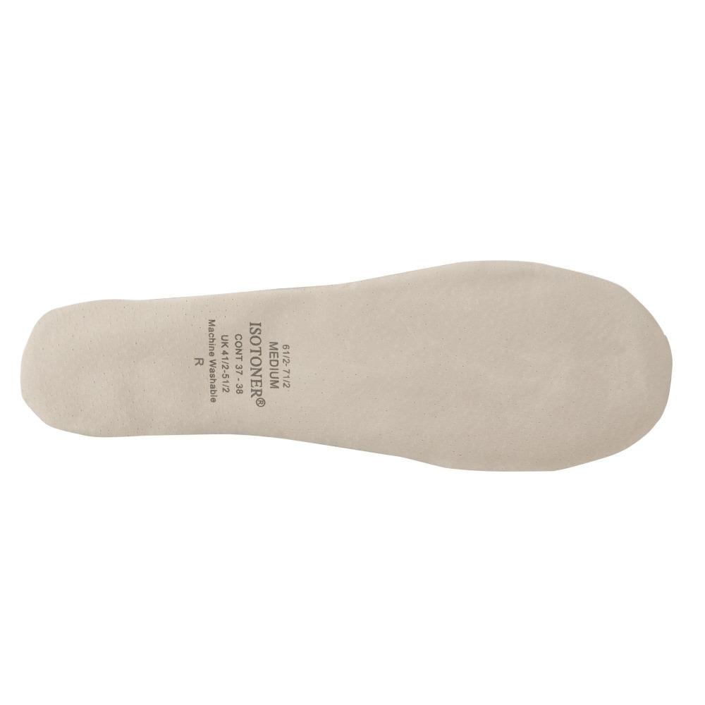 Women's Embroidered Pearl Satin Ballerina Slippers in Ivory Bottom Sole