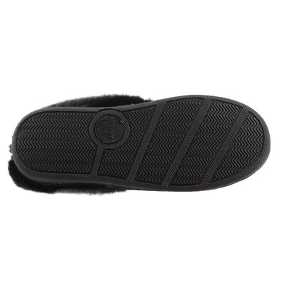 Girl's Wendi Hoodback Slippers in Black Sole View