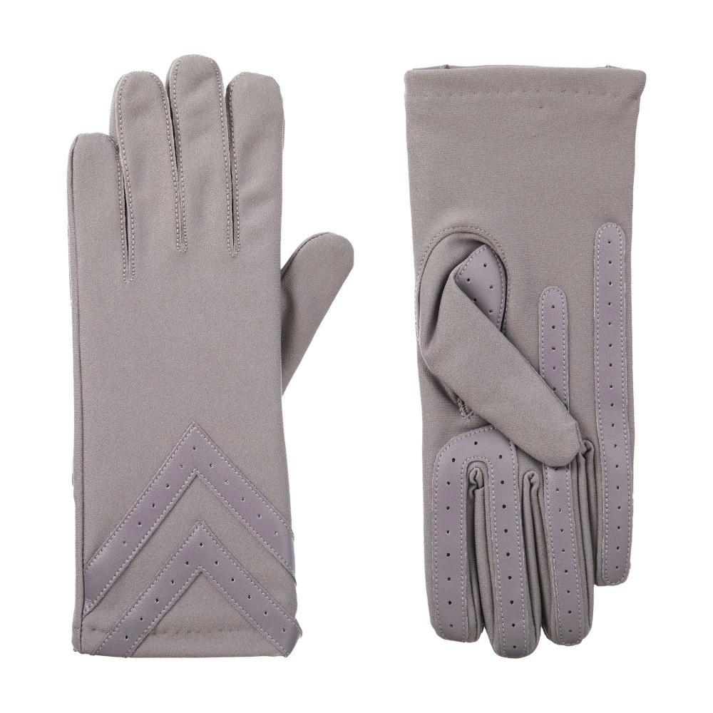 Women's Chevron Spandex Gloves Gloves in Dusty Lavender Front and Back