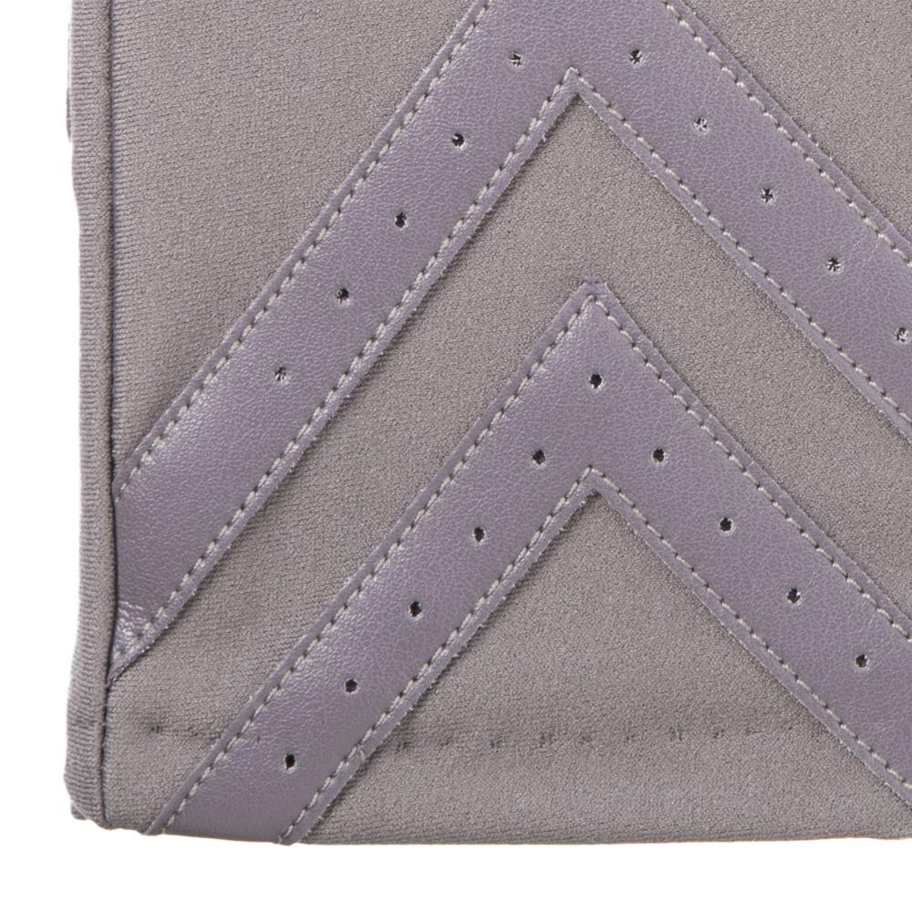Women's Chevron Spandex Gloves Gloves in Dusty Lavender Chevron Cuff Detail