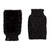 Women's Chenille Knit Fingerless Glove Cozies in Black Front and Back