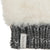 Women's Chenille Knit Fingerless Glove Cozies in Ivory Cuff Detail