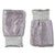 Women's Quilted Fingerless Glove Cozies in Dusty Lavender Front and Back