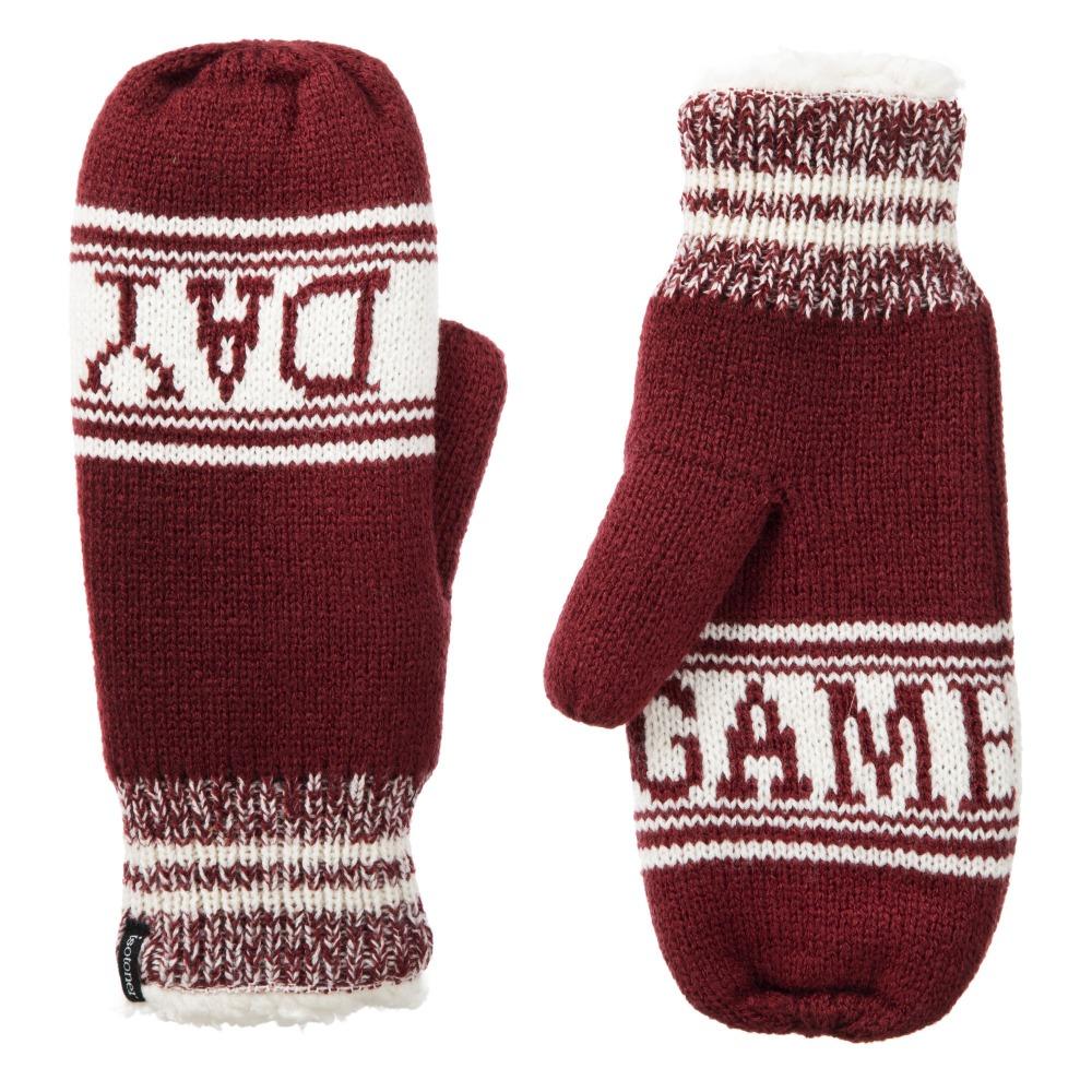 Women's Game Day Mittens Cherry Stone(Red) Front and Back