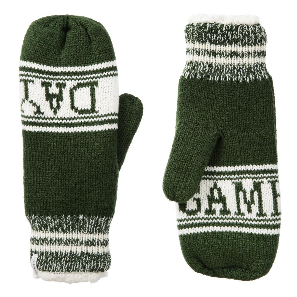 Women's Game Day Mittens Basil (Green) Front and Back