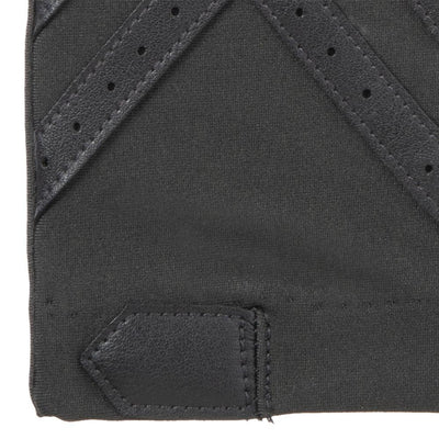 Women’s Isotoner Chevron Shortie Gloves in Dark Charcoal detail shot